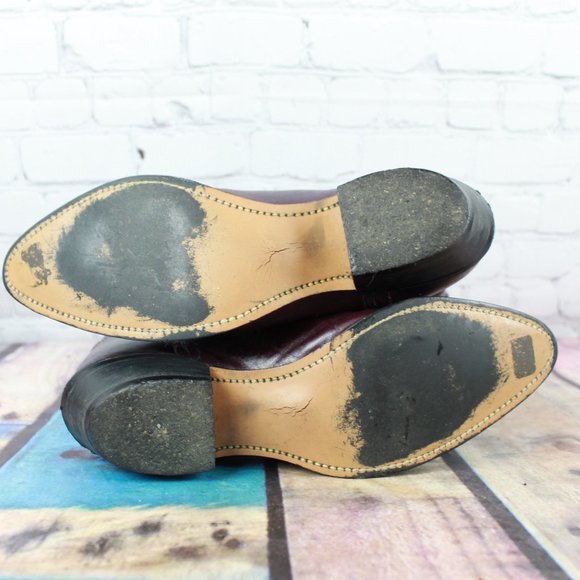 CAPEZIO 80's Leather Cowboy Western Boots Size 7 M - Picture 9 of 9